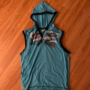 Pre-owned Hoodie Sleeveless T-shirt. Large.